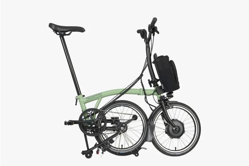 Brompton Electric C Line Explore Mid Bar in Matcha Green-1
