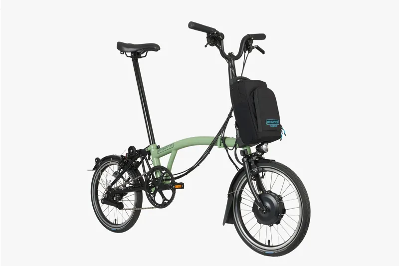 Brompton Electric C Line Explore Mid Bar in Matcha Green-2