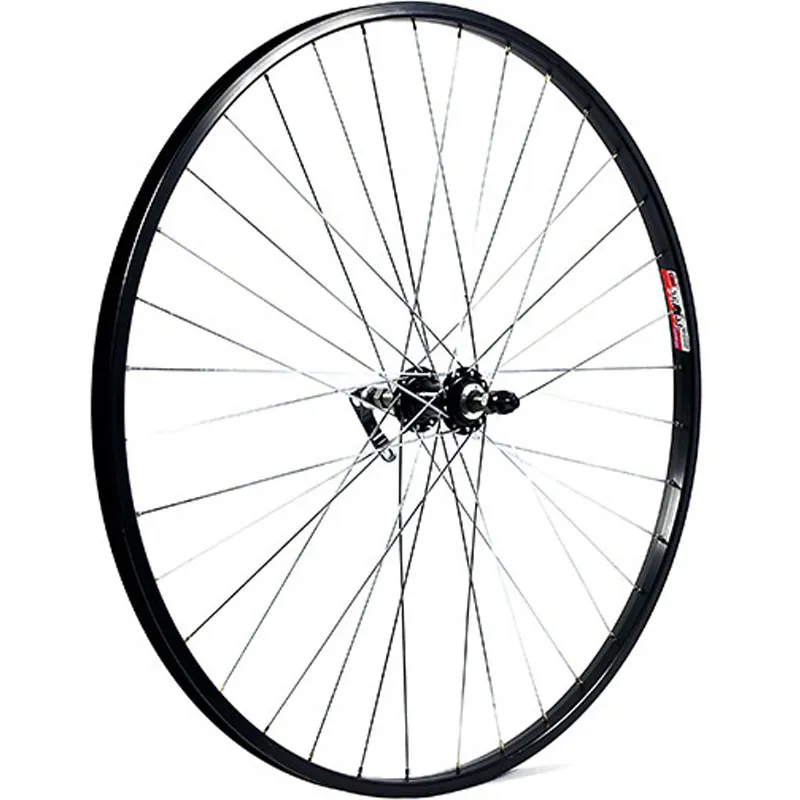 M:Part 700c Rear Alloy Wheel for Screw on Freewheel in Black