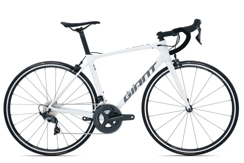 2020 Giant TCR Advanced 1 Compact Carbon Road Race Bike in White