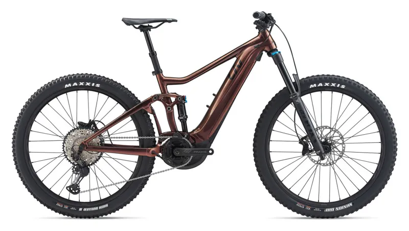 2020 Liv Intrigue E+ 1 Pro Electric FS Mountain Bike in Brown