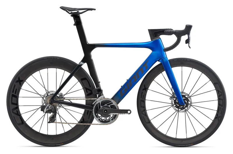 2020 Giant Propel Advanced SL 0 Disc Red Carbon Road Bike in Blue