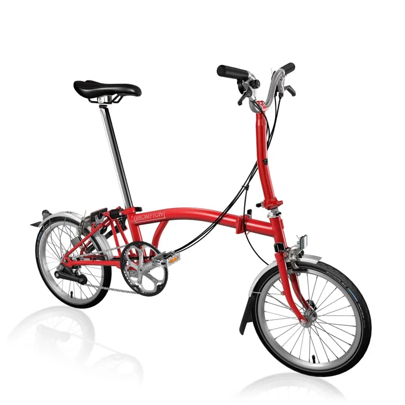 Brompton M6LU Folding Bike in Red