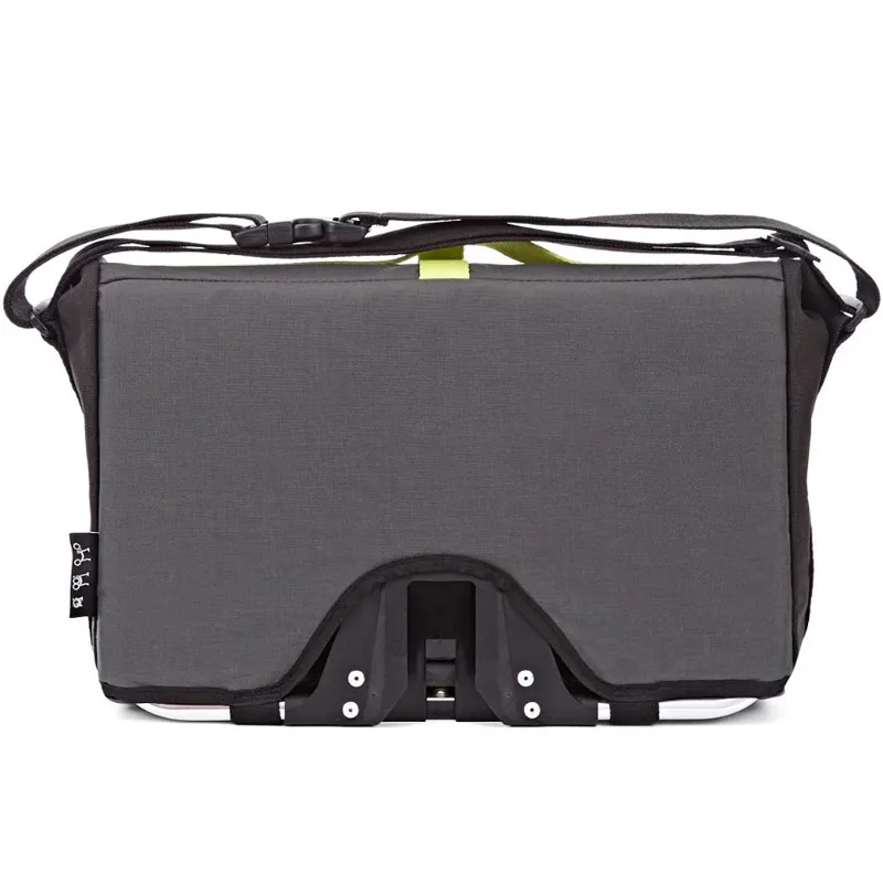 Brompton Roll Top Bag Grey/Black/Lime Green-5