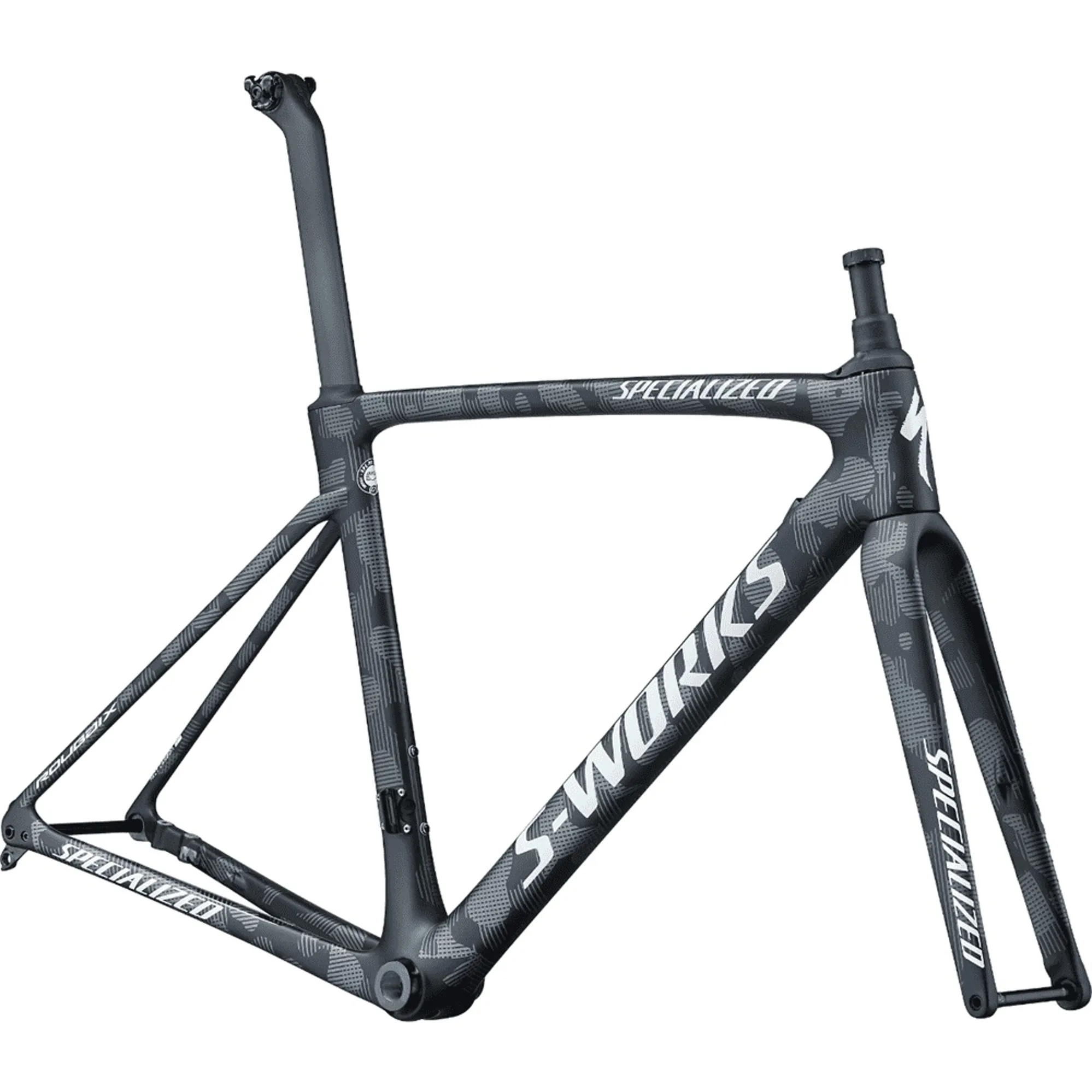 Specialized S-works Roubaix Team Frameset in Black White Camo 57cm