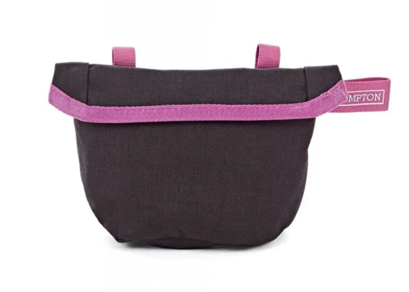 Brompton Saddle Pouch Bag in Black / Berry Crush