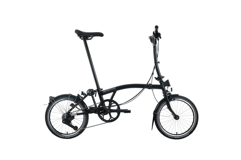 Brompton C Line 12 speed Mid Bar with advance rack in Matt Black