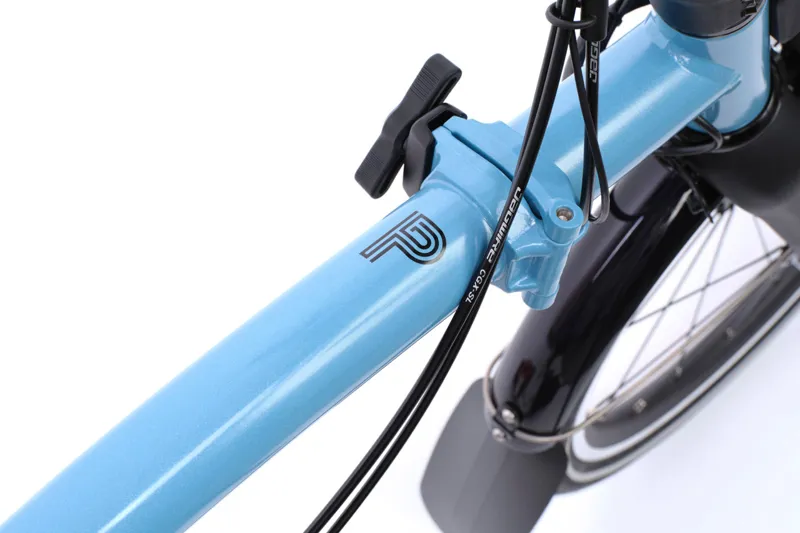 Brompton Electric P Line with SuperRoll+ - e-Motiq system - 4-speed in Cloud Metallic Blue-3