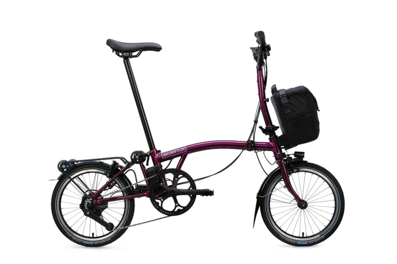 Brompton Electric C Line with SuperRoll+ - e-Motiq system - 4-speed in Amethyst Lacquer