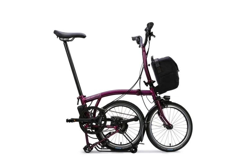 Brompton Electric C Line with SuperRoll+ - e-Motiq system - 4-speed in Amethyst Lacquer-2