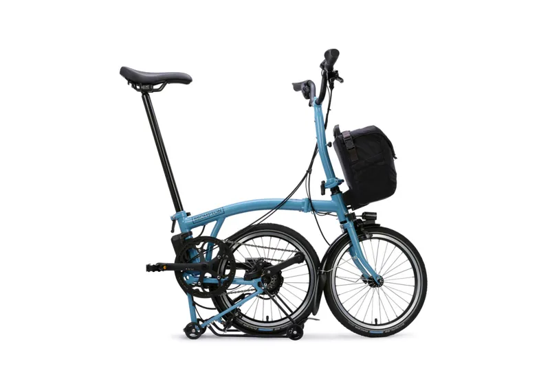 Brompton Electric C Line with SuperRoll+ - e-Motiq system - 4-speed in Cloud Metallic-2