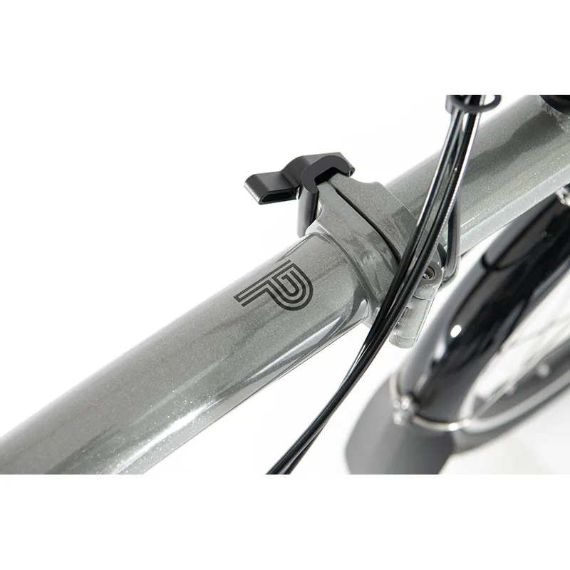Brompton P Line Superlight Titanium Urban Mid Bar Storm Grey 4 speed-1