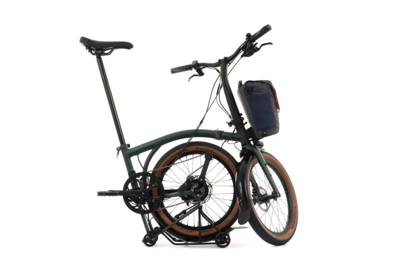 Brompton G line Electric with Roller Frame and Handlebar Control  4-speed in Forest Green-2