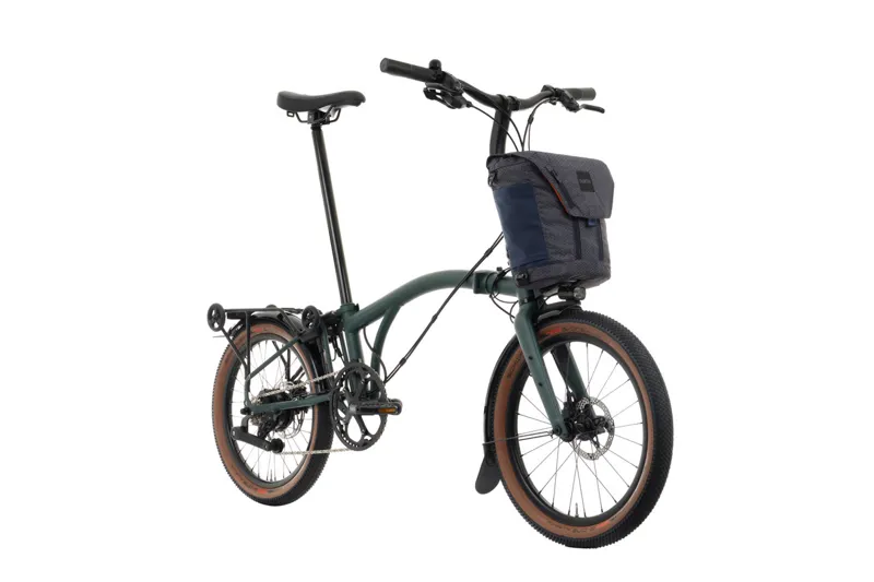 Brompton G line Electric with Roller Frame and Handlebar Control  4-speed in Forest Green-1