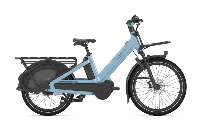 Gazelle Cabby Cargo Bike C380 Low Bar  in Denim Blue