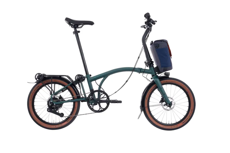 Brompton G Line Electric with Roller Rack in Forest Green 
