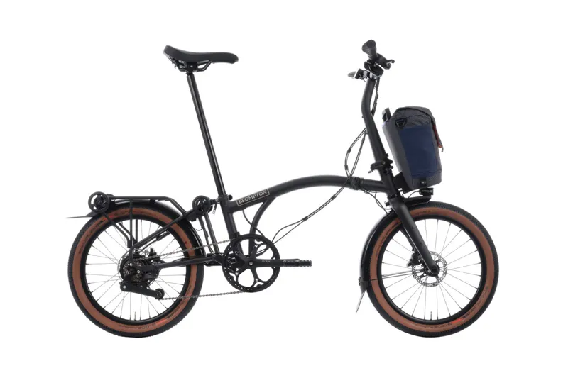 Brompton G line Electric with Roller Frame and Handlebar Control  4-speed in Space Black