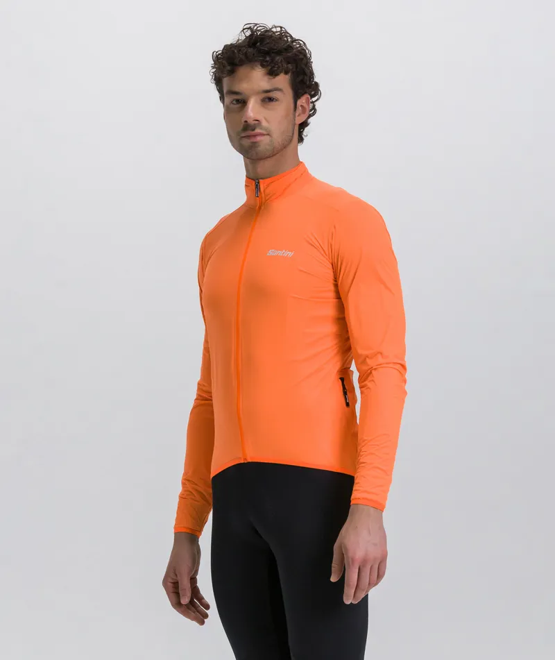 Santini GUARD NIMBUS RAIN JACKET Flo Orange