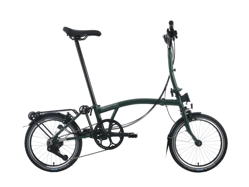 Brompton C Line 12 speed Mid Bar with advance rack in Racing Green