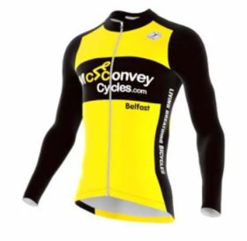 McConvey Cycles LS Jersey Female Yellow/Black