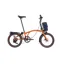 Brompton G line Electric with Roller Frame and Handlebar Control  4-speed in Adventure Orange