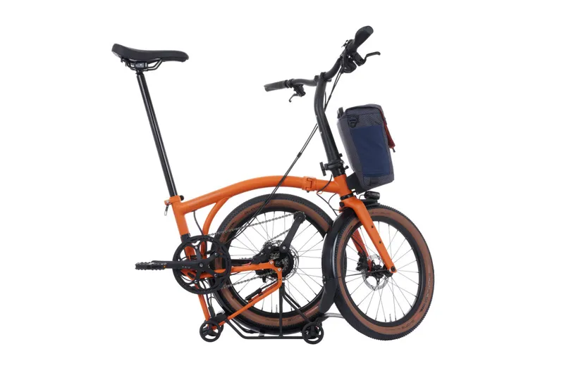 Brompton G line Electric with Roller Frame and Handlebar Control  4-speed in Adventure Orange-2
