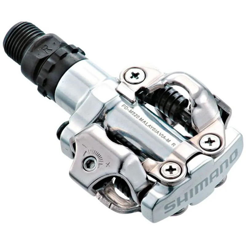 Shimano PD-M520 MTB SPD Pedals Silver