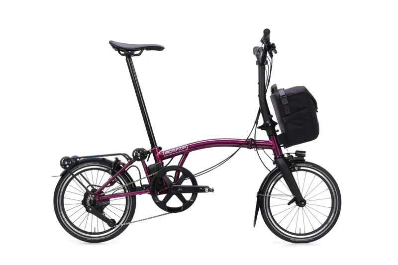 Brompton Electric P Line with SuperRoll+ - e-Motiq system - 4-speed in Amethyst Lacquer
