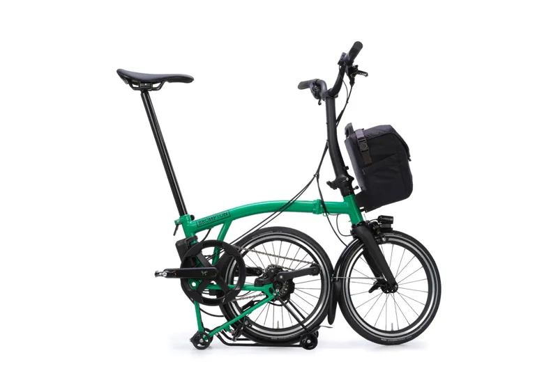 Brompton Electric P Line with SuperRoll+ - e-Motiq system - 4-speed  in palm green-2
