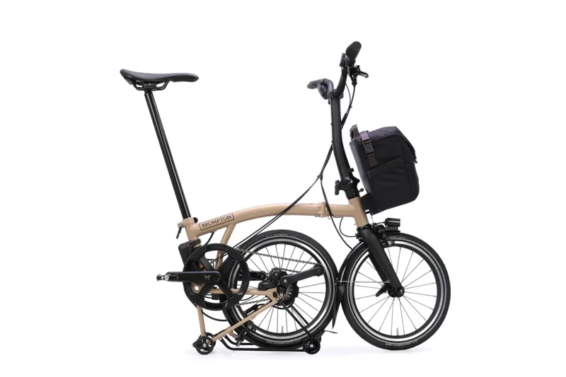 Brompton Electric P Line with SuperRoll+ - e-Motiq system - 4-speed in Dune Sand-2