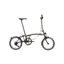 Brompton P Line Explore 12 Speed Superlight Titanium Mid Bar in Bronze sky  with black extremities