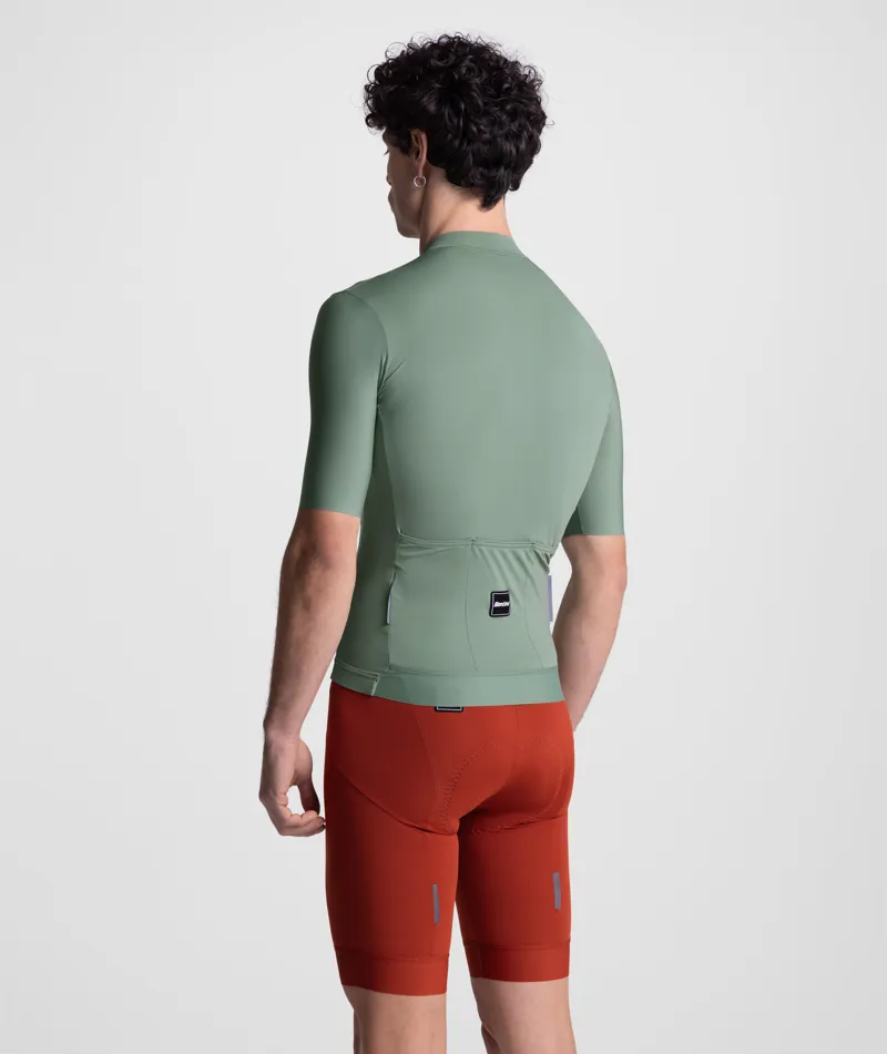 Santini  Ready To Ride  Short-Sleeve Jersey Unisex in Sage Green-1