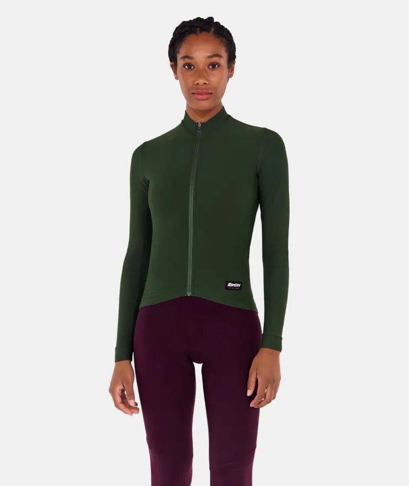 Santini RTR UNISEX LONG-SLEEVED JERSEY in Military Green