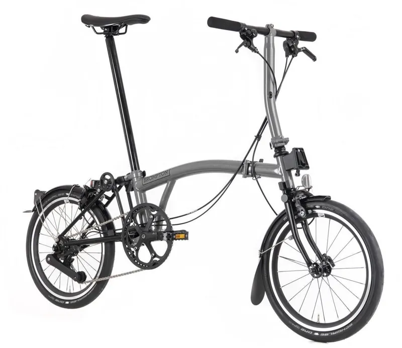 Brompton P Line Superlight Titanium Low Bar Urban Storm Grey 4 speed