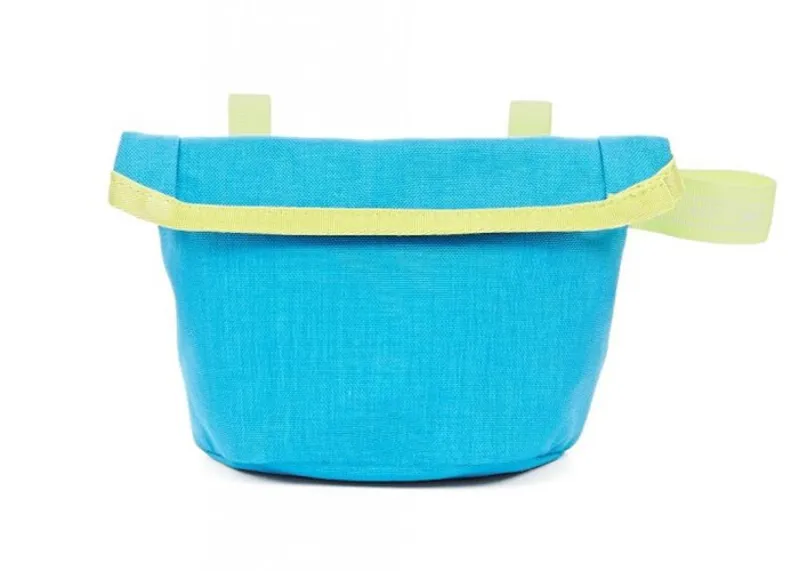 Brompton Saddle Pouch Bag in Lagoon Blue/ Lime Green