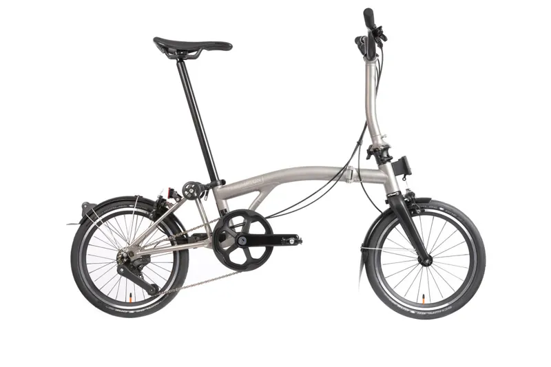 Brompton T Line 4 Speed Titanium Folding Bicycle Mid Bar