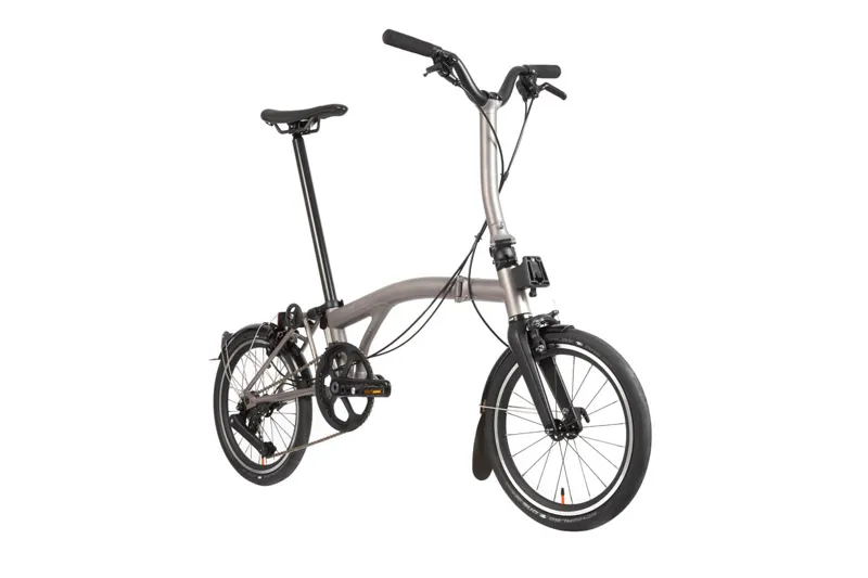 Brompton T Line 4 Speed Titanium Folding Bicycle Mid Bar-1