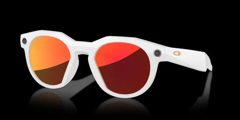 Oakley x Meta HSTN AI Sunglasses Warm Grey frame with Ruby Prizm lens