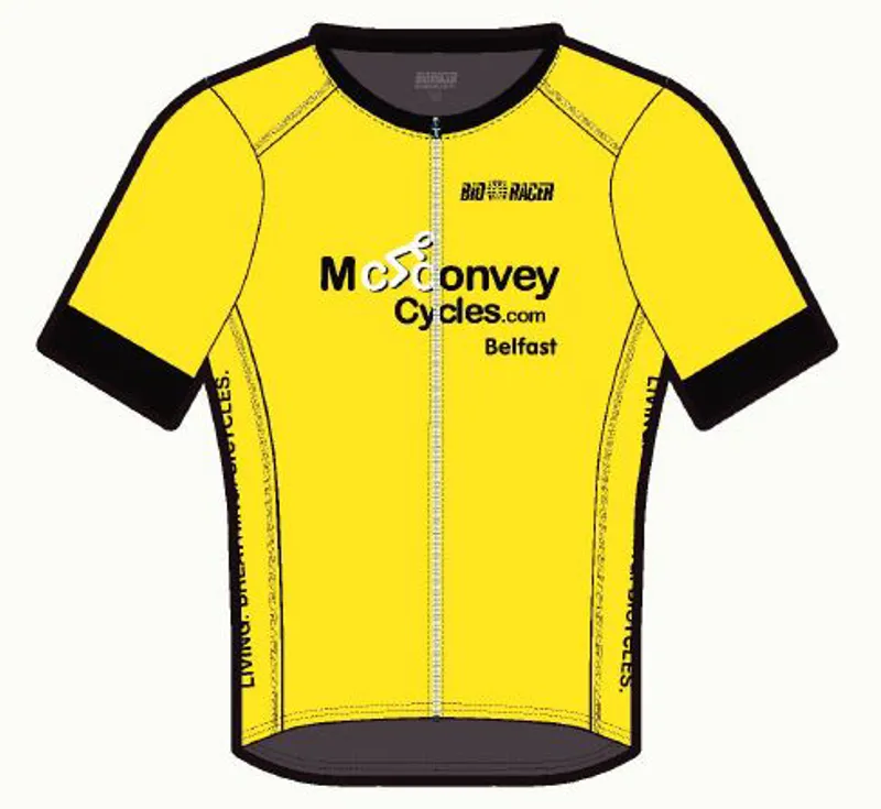 McConvey Cycles SS Jersey Yellow Small