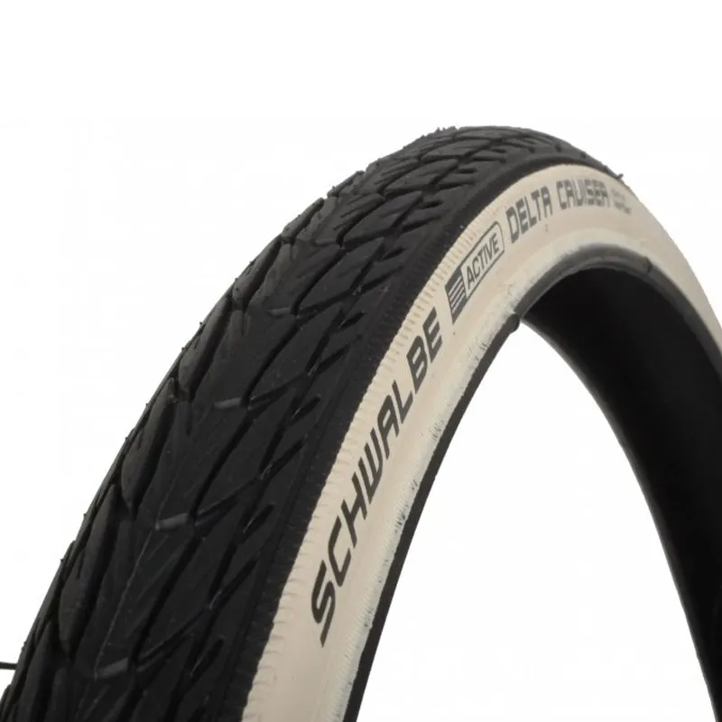 Schwalbe Active Delta Cruiser 24 X 1 3/8 Black/White Wheelchair Tyre