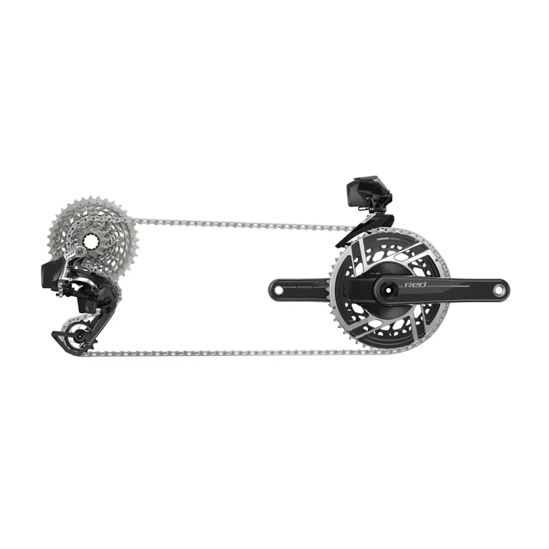 Sram Red Etap Axs 2x e1 Electronic Hrd Groupset hammerhead Karoo Left Right Shift/Hyd Ed Fm Chain Red 114l Rd 36t Wbatt Frontder Wbatt Pacelinex 