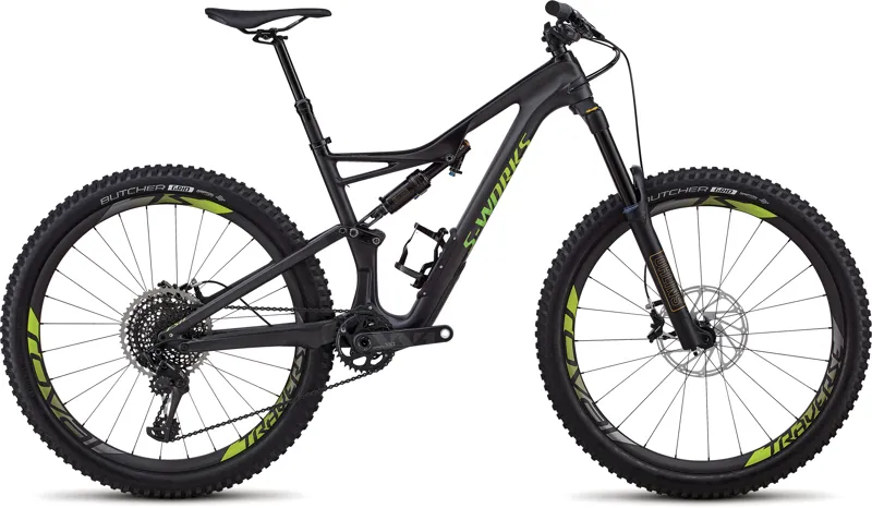 2018 S-Works Stumpjumper 650B Satin Gloss Carbon/Hyper Green