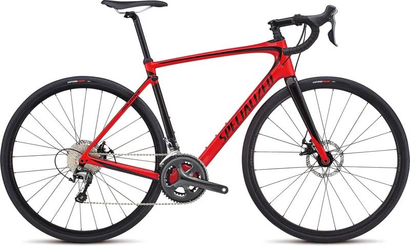 2018 Specialized Roubaix Gloss Flo Red/Tarmac Black