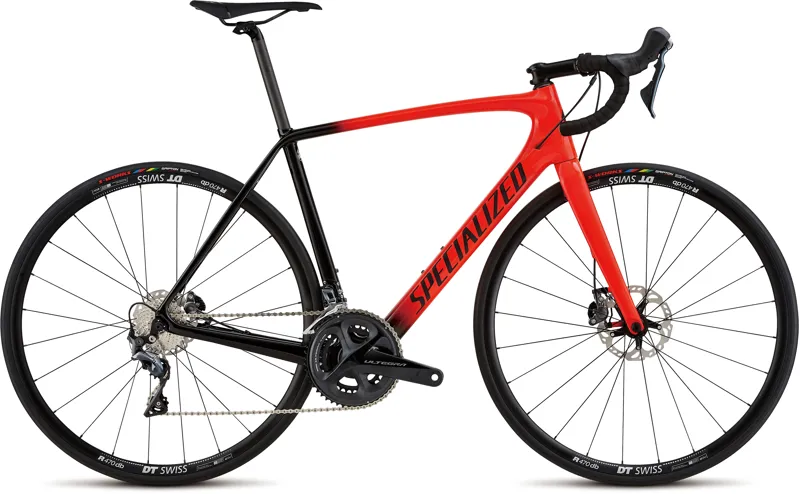 2018 Specialized Tarmac SL5 Comp Disc Mens Road Bike in Red