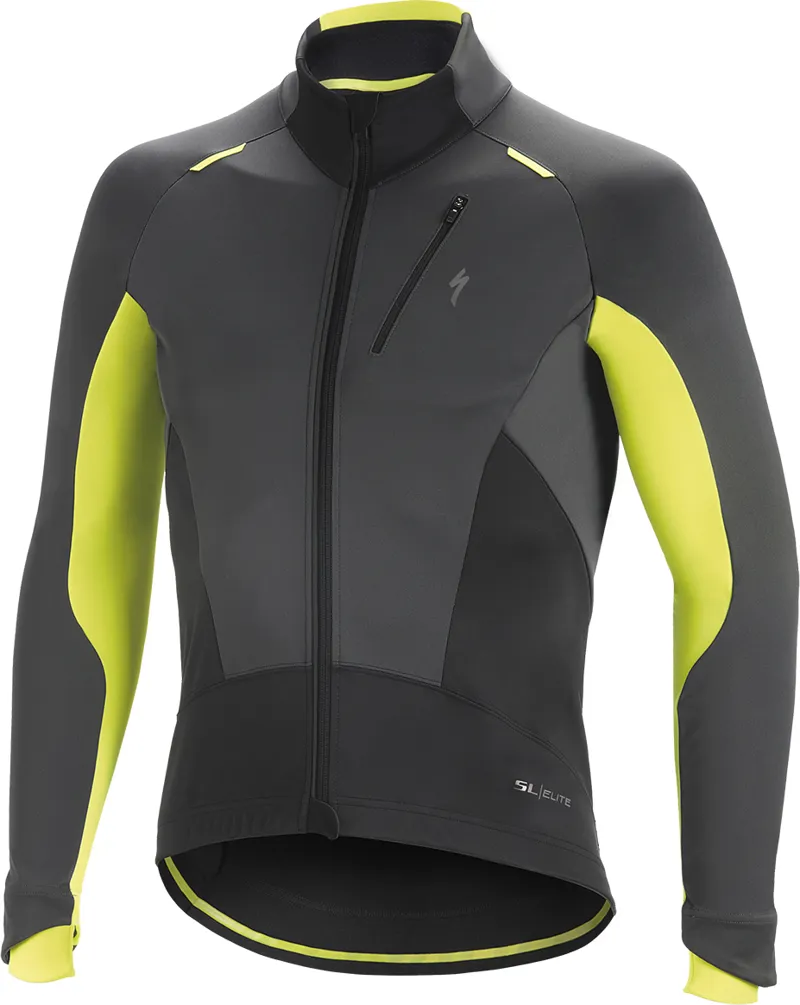 2018 Specialized Element SL Elite Jacket in Grey/Yellow
