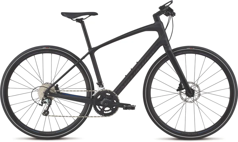 2018 Specialized Sirrus Elite Carbon Womens Hybrid Bike in Black