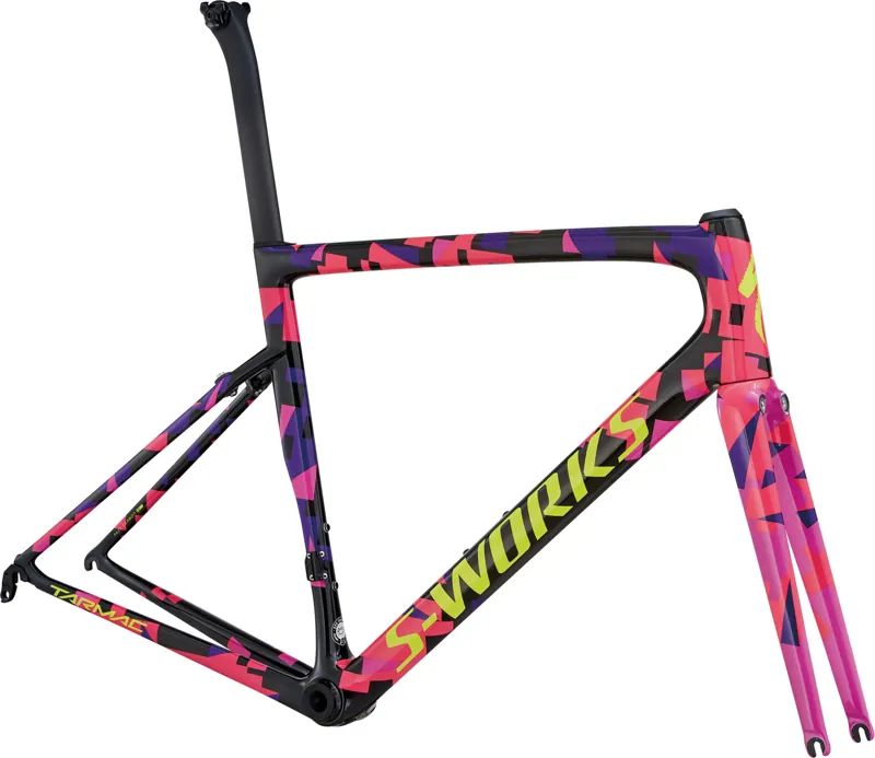 2018 S-Works Mens Tarmac SL6 Frameset Purple/Acid Pink/Red/Yellow
