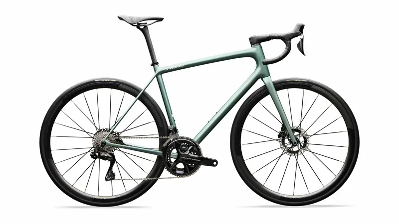 Specialized S-Works Aethos 2 Shimano Dura-Ace Di2 Road Bike in Premium Fjord Metallic