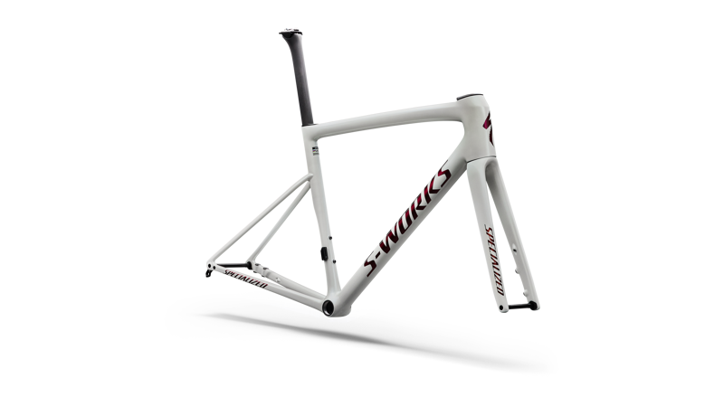 Specialized S-Works Tarmac SL8 Road Bike Frameset in Gloss Metallic White Silver-1
