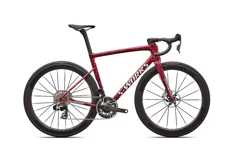 Specialized S-Works Tarmac SL8 SRAM RED AXS Road Bike in Redsky White Impasto